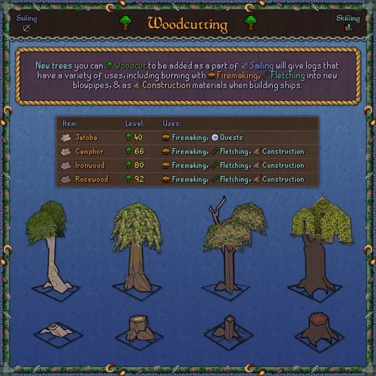Woodcutting - Old School Runescape | Old School RuneScape Sailing Update, New RuneScape Sailing Skill