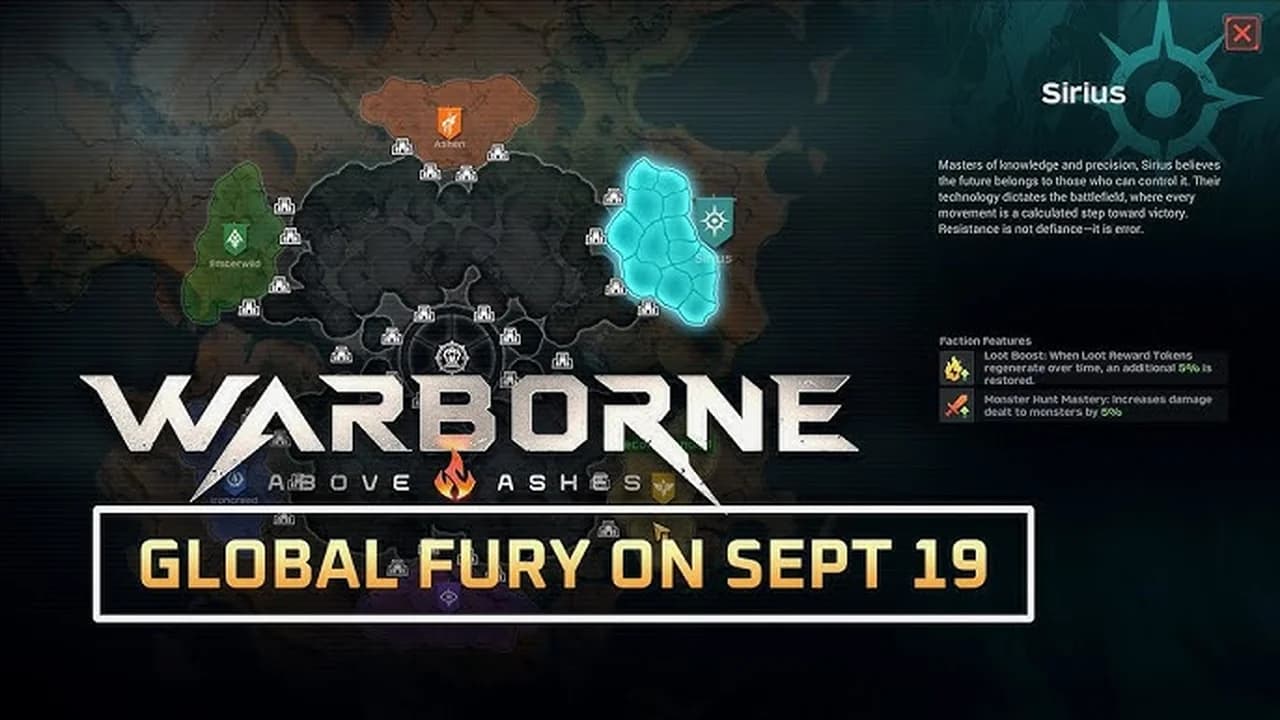 Warborne Above Ashes Launch Set for September 19 with Pre-Load and Faction Selec