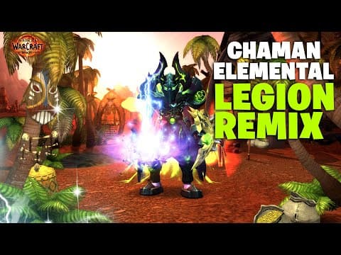 Legion Remix Con Chaman Elemental El Dios Del Trueno #worldofwarcraft #shorts #legionremix